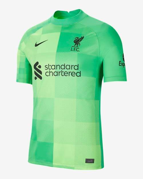 21-22 Liverpool Home Jersey Green Goalkeeper - Large