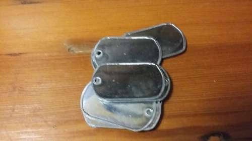 Lot of blank SADF dog tags