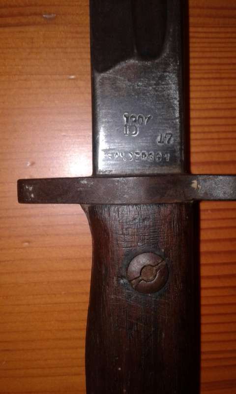First World War (1917 ) Sanderson,  British Pattern 1907 Bayonet.