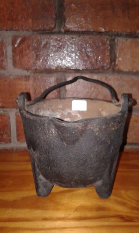 ORIGINAL  - 1800' s Voortrekker  Lead Smelting Pot for Musket Shot