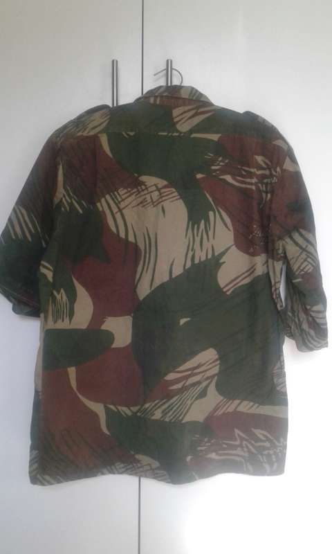 Early Rhodesian Brushstroke Camouflage s/sleeve  shirt - Statesman Manufactured.