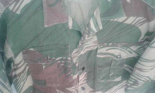Early Rhodesian Brushstroke Camouflage s/sleeve  shirt - Statesman Manufactured.