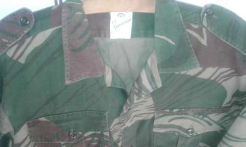 Early Rhodesian Brushstroke Camouflage s/sleeve  shirt - Statesman Manufactured.