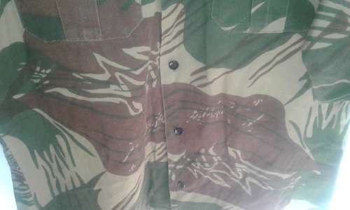 Early Rhodesian Brushstroke Camouflage s/sleeve  shirt - Statesman Manufactured.