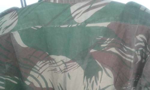 Early Rhodesian Brushstroke Camouflage s/sleeve  shirt - Statesman Manufactured.