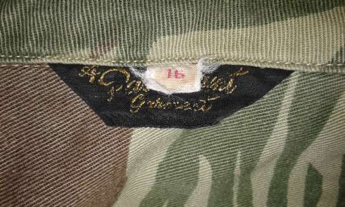 * RHODESIAN BUSH WAR * :  ORIGINAL - Selous Scouts Brushstroke Camouflage L/S Shirt. (Size : XL )