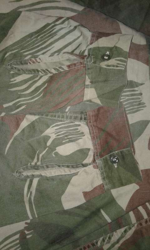 * RHODESIAN BUSH WAR * :  ORIGINAL - Selous Scouts Brushstroke Camouflage L/S Shirt. (Size : XL )