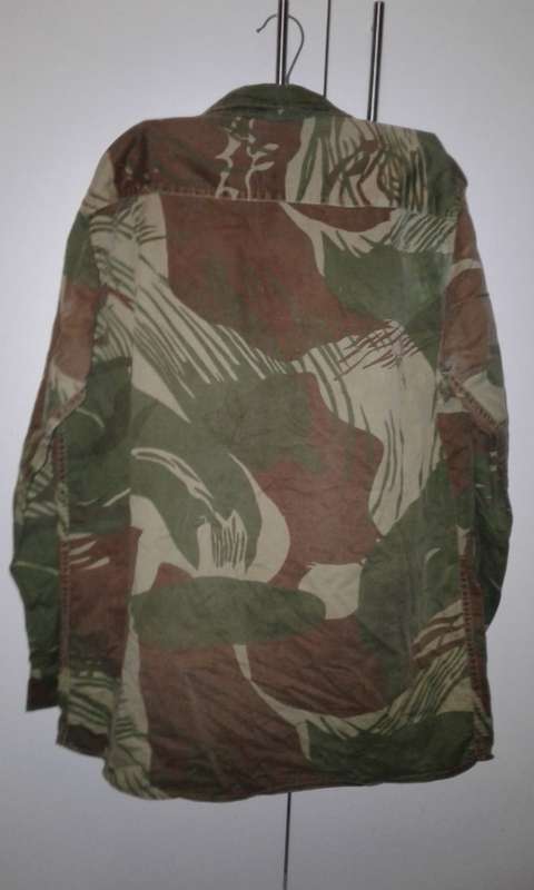 * RHODESIAN BUSH WAR * :  ORIGINAL - Selous Scouts Brushstroke Camouflage L/S Shirt. (Size : XL )