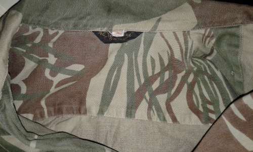 * RHODESIAN BUSH WAR * :  ORIGINAL - Selous Scouts Brushstroke Camouflage L/S Shirt. (Size : XL )