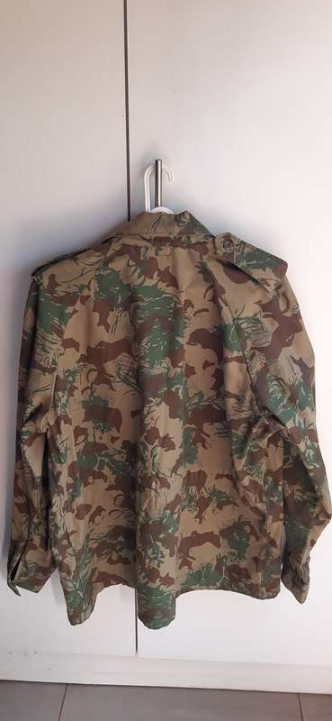 Pre-1994 : SAP Reaction Unit No. 9 (Port Natal) Embroidered Camouflage Bush Jacket .