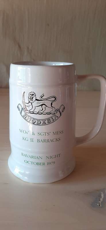 Rhodesian Bush War -1979  Rhodesian Light Infantry (RLI) KG VI Barracks Mug
