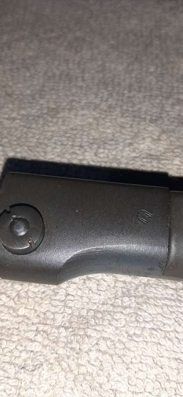 * ORIGINAL * - Union Defence Force Marked : 1960s South African Uzi S1 Bayonet w/ Scabbard.