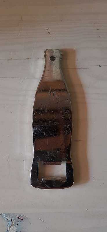 * ORIGINAL *  : Coca-Cola 1990s Promotional Metal Bottle Opener  - GREAT CONDITION !