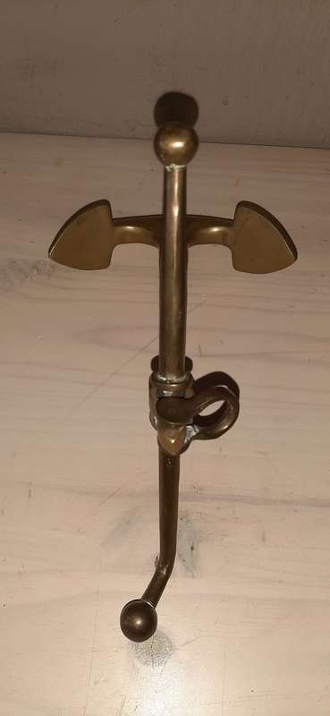 * Antique Solid Brass * - Nautical Anchor Ornament.