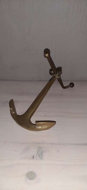 * Antique Solid Brass * - Nautical Anchor Ornament.