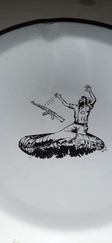 * Rhodesian Bush War * -  ULTRA RARE : Operation Splinter 1977 -78 Lake Kariba ZIPRA Gook Ash Tray.