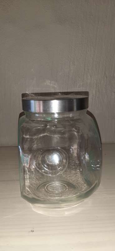 ** LARGE Vintage Glass Sweet / Biscuit Jar **