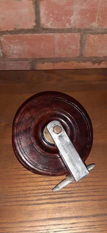 ** ANTIQUE - LARGE DEEP SEA FISHING REEL BY F. COOMBS **