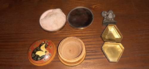 ** Vintage Pill Box & Make-Up Powder Compact Job Lot of Items **