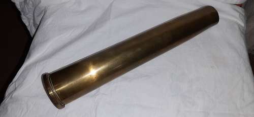 ** ORIGINAL- SADF 40 mm MK4 Bofors Anti-Aircraft Brass Shell (Dated : 1964). **