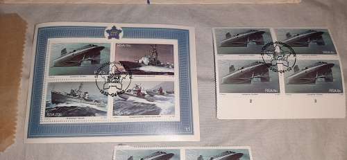 **ORIGINAL- RSA 1982 Naval Base Simonstown Stamps (4 Sheets + 2 Packs of Extras).**