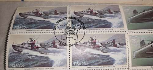 **ORIGINAL- RSA 1982 Naval Base Simonstown Stamps (4 Sheets + 2 Packs of Extras).**