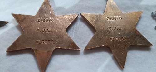 **ORIGINAL- RARE!! WWII S.A.A.F Medal and Wing Insignia Group for 2 Wing Heavy Bomber Squadron.**