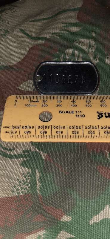 ** ORIGINAL-  BORDER WAR: South African Police (S.A.P) / SWA Police (SWAPOL) ID DISC `DOG TAG` **.