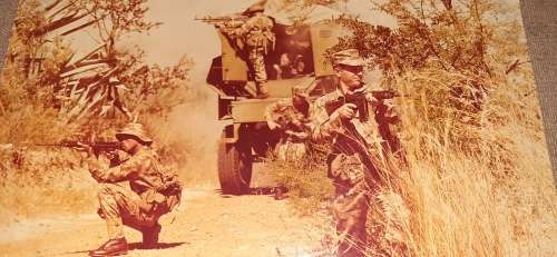 ** ORIGINAL- Large : Border War S.A.P Operational Area Photo (40cm x 26cm).**