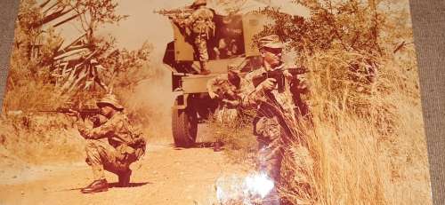 ** ORIGINAL- Large : Border War S.A.P Operational Area Photo (40cm x 26cm).**