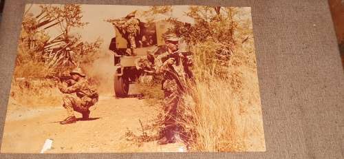 ** ORIGINAL- Large : Border War S.A.P Operational Area Photo (40cm x 26cm).**