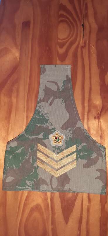 ** ORIGINAL :  Pre-1994  S.A.P / Koevoet Second Pattern Camouflage Sergeant Brassard.**