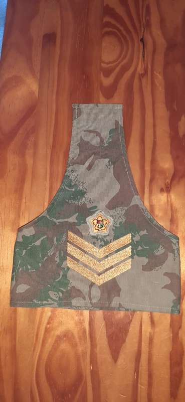 ** ORIGINAL :  Pre-1994  S.A.P / Koevoet Second Pattern Camouflage Sergeant Brassard.**