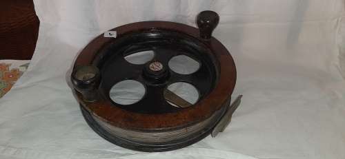 ** ORIGINAL- Large KP Brand Scarborough Deep Sea Fishing Reel #1  (24cm Diam.)**