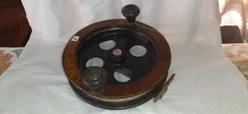 ** ORIGINAL- Large KP Brand Scarborough Deep Sea Fishing Reel #2  (24cm Diam.)**