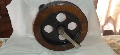 ** ORIGINAL- Large KP Brand Scarborough Deep Sea Fishing Reel #2  (24cm Diam.)**