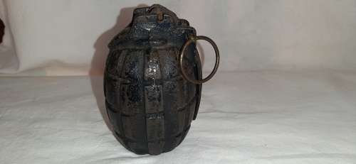 ** ORIGINAL- WW2  No.36 Deactivated Mills Grenade w/ Parts.**