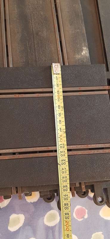 ** ORIGINAL : Tri-Ang `Scalextric` Straight Track x 14 (Lot #1).**