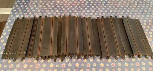 ** ORIGINAL : Tri-Ang `Scalextric` Straight Track x 13 (Lot #2).**