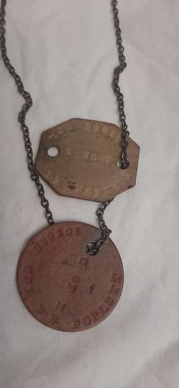 **WWII (1939-1945) Poplett Family Medal and Identity Disc Set (Husband and Wife) Lot #3.**