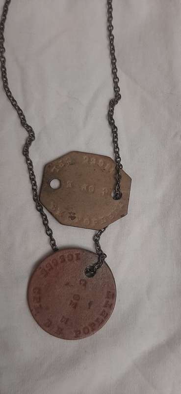 **WWII (1939-1945) Poplett Family Medal and Identity Disc Set (Husband and Wife) Lot #3.**