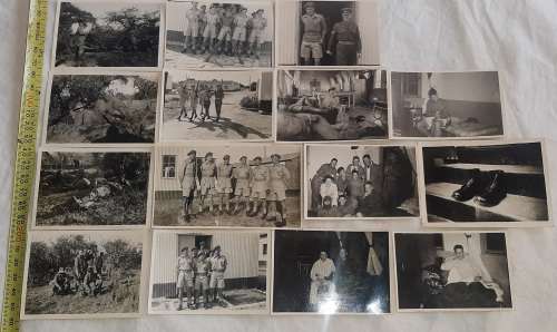 **ORIGINAL :  1956 Southern Rhodesia Volunteers Training Photos at Salisbury Barracks (x 15).**
