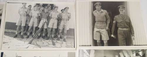 **ORIGINAL :  1956 Southern Rhodesia Volunteers Training Photos at Salisbury Barracks (x 15).**