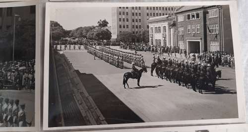 ** RARE : 1956 Rhodesia-Nyasaland Appointment of Sir Roy Welensky Parade Photographs (x 9) Lot #1.**