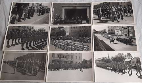 ** RARE : 1956 Rhodesia-Nyasaland Appointment of Sir Roy Welensky Parade Photographs (x 9) Lot #1.**