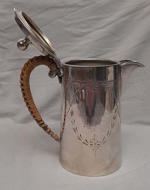 ** STUNNING- 1930s Art Deco  English E.P.N.S  Silverplate Hot Water / Coffee Server (18cm).**