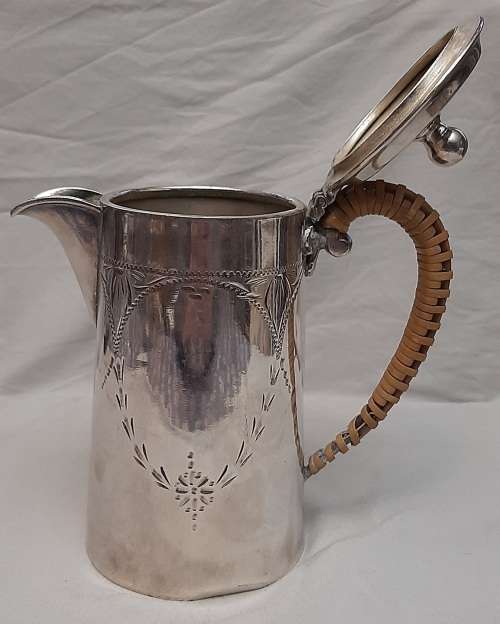 ** STUNNING- 1930s Art Deco  English E.P.N.S  Silverplate Hot Water / Coffee Server (18cm).**