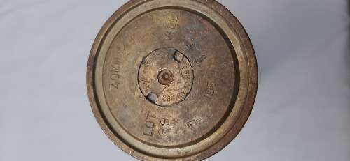 ** ORIGINAL- 1952 War Department Marked 40mm Bofors AAA Brass Shell (34cm).**