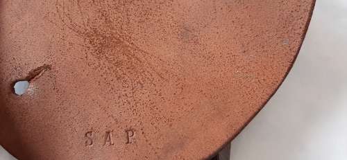**ORIGINAL- 1950s South African Police Leather Equipment Holster and Belt Assembly (Marked S.A.P)**