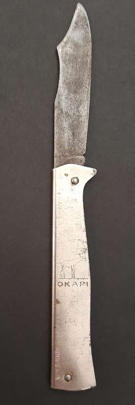 ** ORIGINAL- WW2 German Okapi 1930s Steel Slip-Joint Knife [ 18cm ] (Complete).**